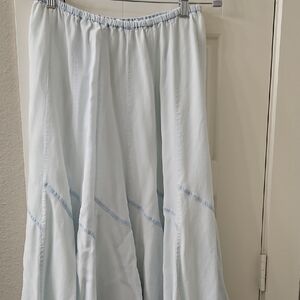 Chelsea & Theodore Sky Blue Maxi Skirt